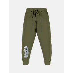 KiddoPanti Boys Mid-Rise Graphic Printed Pure Cotton Joggers-picture-26