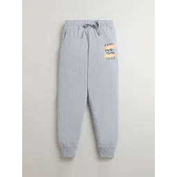 KiddoPanti Boys No Rules No Excuses Printed Mid-Rise Pure Cotton Joggers-picture-30