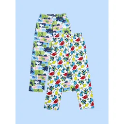 KiddoPanti Boys Pack Of 2 All-Over Printed Cotton Lounge Pants-picture-15