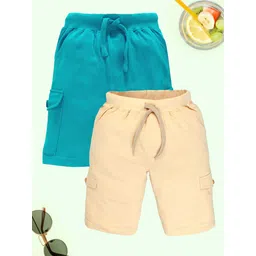KiddoPanti Boys Pack Of 2 Regular Fit Cargo Shorts-picture-23