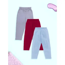 KiddoPanti Boys Pack Of 3 Pure Cotton Straight-Leg Lounge Pants-picture-32