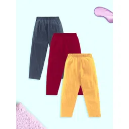 KiddoPanti Boys Pack Of 3 Pure Cotton Straight-Leg Lounge Pants-picture-41