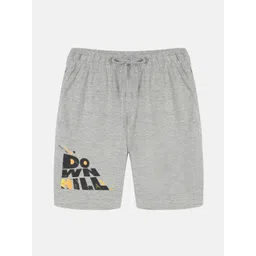 KiddoPanti Boys Printed Cotton Mid-Rise Knit Shorts-picture-46