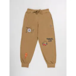KiddoPanti Boys Printed Pure Cotton Joggers-picture-35