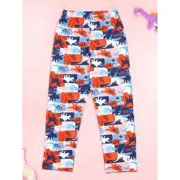 KiddoPanti Boys Printed Pure Cotton Lounge Pants-picture-14
