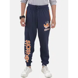 KiddoPanti Boys Printed Pure Cotton Mid Rise Joggers-picture-30