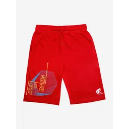 KiddoPanti Boys Red Printed Shorts-picture-15