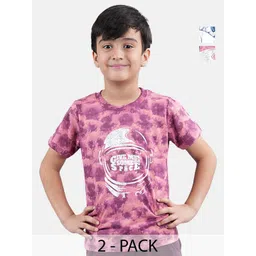 KiddoPanti Boys Tie and Dye 2 Printed T-shirt-picture-44