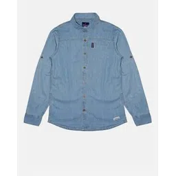 kiddopanti Denim Shirt with Cutaway-Collar-picture-49