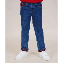 Kiddopanti Denim Solid Jeans - Blue-picture-13