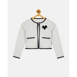 kiddopanti Girls Applique Front-Open Shrug-picture-21