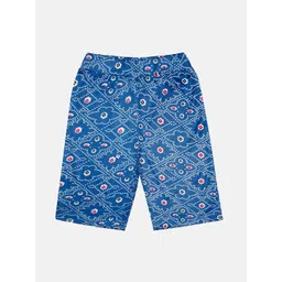 KiddoPanti Girls Mid-Rise Ethnic Motifs Printed Cycling Shorts-picture-11