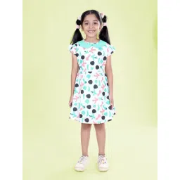 Kiddopanti Girls Multi Color Cotton Regular Fit Printed Dress-picture-38