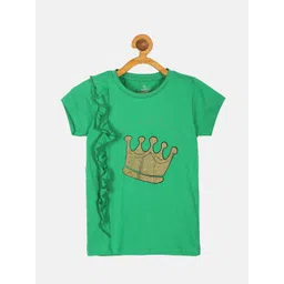 KiddoPanti Girls Printed Pure Cotton T-shirt-picture-30