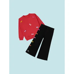 KiddoPanti Girls Printed Sweatshirt With Trousers-picture-24