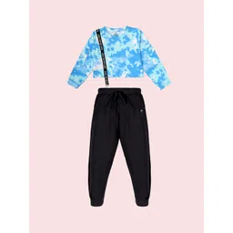 KiddoPanti Girls Printed T-shirt With Joggers-picture-36