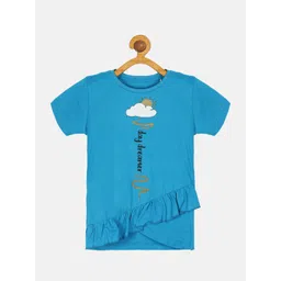 KiddoPanti Girls Typography Printed T-shirt-picture-42