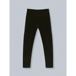 Kiddopanti Kids Black Solid Leggings-picture-27