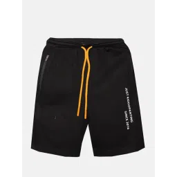 Kiddopanti Kids Black Solid Shorts-picture-36