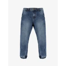 Kiddopanti Kids Blue Cotton Regular Fit Jeans-picture-12