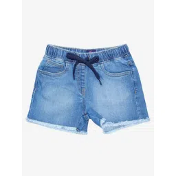 Kiddopanti Kids Blue Solid Shorts-picture-30