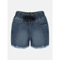 Kiddopanti Kids Blue Solid Shorts-picture-33