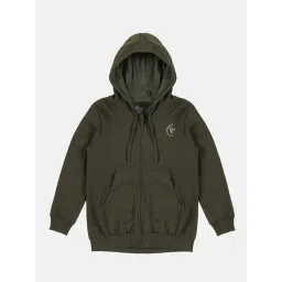 Kiddopanti Kids Green Solid Full Sleeves Sweatshirt-picture-35