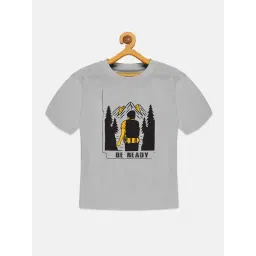 Kiddopanti Kids Grey Printed T-Shirt-picture-22