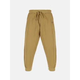 Kiddopanti Kids Khaki Cotton Regular Fit Trackpants-picture-45