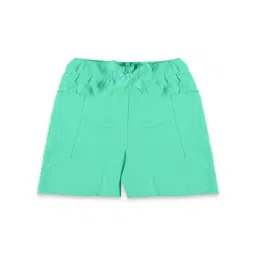 Kiddopanti Kids Mint Green Solid Shorts-picture-40