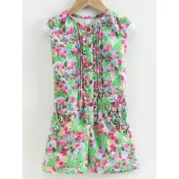 Kiddopanti Kids Multicolor Floral Jumpsuit-picture-30