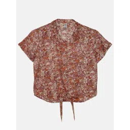 Kiddopanti Kids Multicolor Floral Print Shirt-picture-22