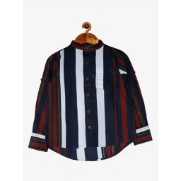 Kiddopanti Kids Multicolor Striped Full Sleeves Shirt-picture-18