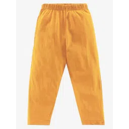 Kiddopanti Kids Mustard Solid Pyjamas-picture-10