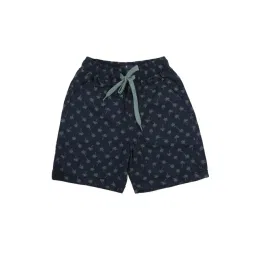 Kiddopanti Kids Navy Printed Shorts-image-12