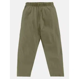 Kiddopanti Kids Olive Solid Pyjamas-picture-31