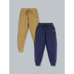 KiddoPanti Kids  Pack Of 2 Graphic Printed Pure Cotton Joggers-image-43