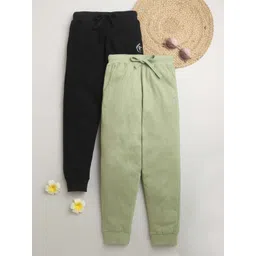 KiddoPanti Kids Pack Of 2 Pure Cotton Joggers-picture-19