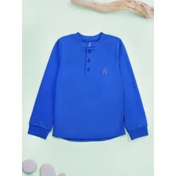 KiddoPanti Kids Pack of 2 Solid Henley Neck T-shirts-picture-13