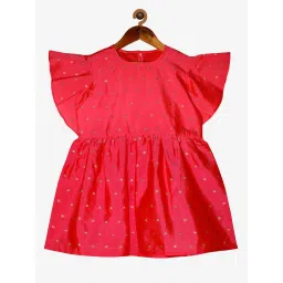 Kiddopanti Kids Pink & Blue Embellished Top with Harem Pants image 3