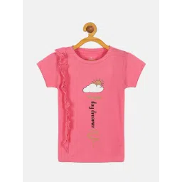 Kiddopanti Kids Pink Printed T-Shirt-image-30