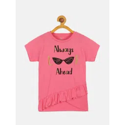 Kiddopanti Kids Pink Printed T-Shirt-picture-27