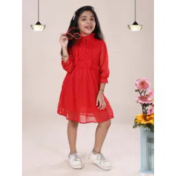 Kiddopanti Kids Red Regular Fit Dress-picture-16