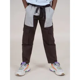 Kiddopanti Multi Cotton Regular Solid Trousers Pants-picture-23