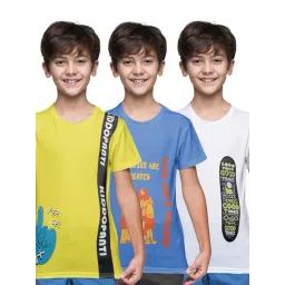 Kiddopanti Multi Regular T-Shirts 3 T- Shirts-picture-43