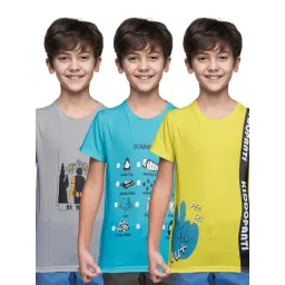 Kiddopanti Multi Regular T-Shirts 3 T- Shirts-picture-36