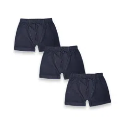 Kiddopanti Pack Of 3 Solid Boxer Shorts - Black-picture-28