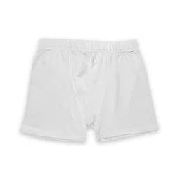 Kiddopanti Pack Of 3 Solid Boxer Shorts - White Grey Blue image 3