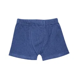 Kiddopanti Pack Of 3 Solid Boxer Shorts - White Grey Blue image 4