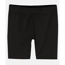 Kiddopanti Pack Of 3 Solid Cycling Shorts - Yellow Black &Baby Pink image 4